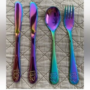 Children’s Iridescent Bear Flatware Set